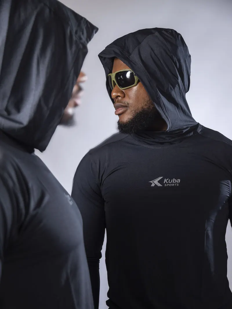 Ninja Long Sleeve Shirt — Black, Ash